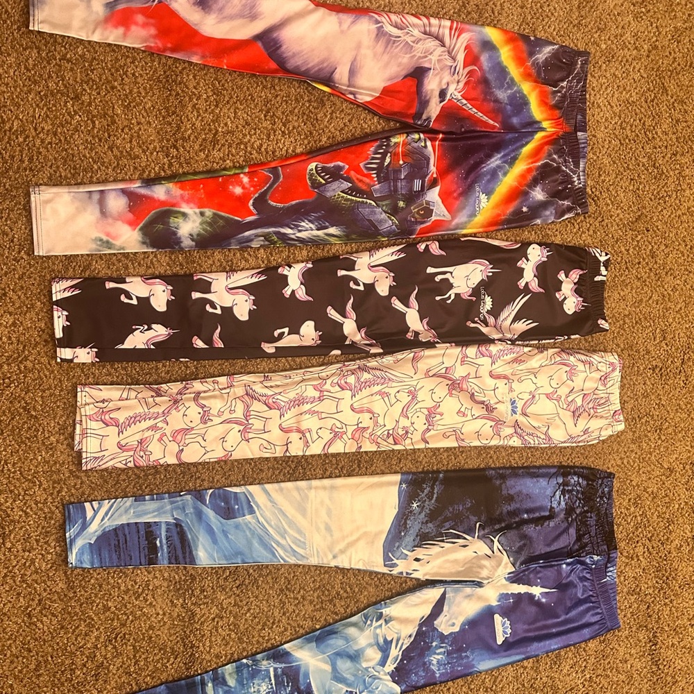 Colorful Unicorn and Fantasy Leggings Set